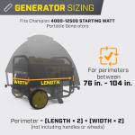 Champion Portable Generator Severe Weather Cover for 4,000-12,500 Watts