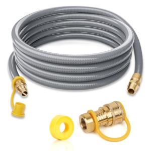 3/4" ID Natural Gas Hose with Quick Connect Fittings