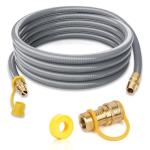 3/4" ID Natural Gas Hose with Quick Connect Fittings