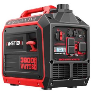 AMERISUN 3800W Quiet Gas Portable Inverter Generator