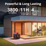 AMERISUN 3800W Quiet Gas Portable Inverter Generator