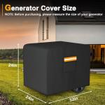 Heavy Duty Waterproof Generator Cover with Pocket