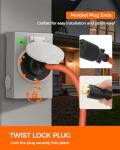 10FT 30 Amp Generator Extension Cord with Twist Lock