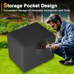 Heavy Duty Waterproof Generator Cover with Pocket