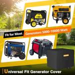 Heavy Duty Waterproof Generator Cover with Pocket