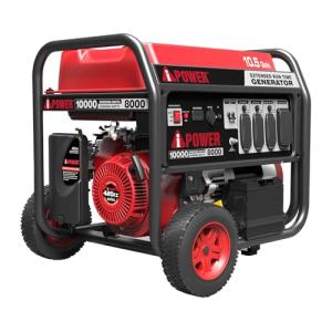 A-iPower 10000W Portable Gas Generator with Electric Start