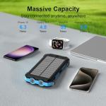 Solar Power Bank, 49800mAh Fast Charger for Phones