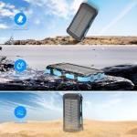 Solar Power Bank, 49800mAh Fast Charger for Phones