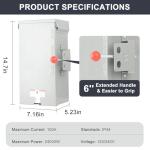 Larrik 100A Manual Transfer Switch for Home Generators