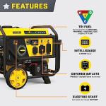 Champion 5000W Electric Start Tri-Fuel Portable Generator