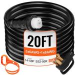 VEVOR 20 ft 50 Amp Generator Extension Cord