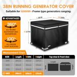 Heavy-Duty Waterproof Generator Cover, Fits 10,000+ Watts