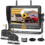 Wireless Backup Camera System with 2 1080P Cameras