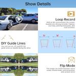 Wireless Backup Camera System with 2 1080P Cameras