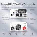 Renogy 1000W Pure Sine Wave Inverter with Bluetooth