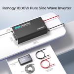 Renogy 1000W Pure Sine Wave Inverter with Bluetooth