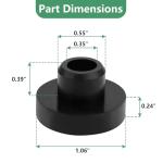 Fuel Tank Grommet Kit for Miller Generators - 2-Pack
