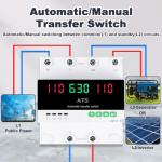 110V Automatic Manual Transfer Switch with LED Display