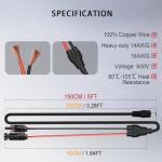 COMeap Solar Panel Adapter for Jackery Generators