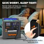 1300W Portable Solar Generator with Multiple Outlets