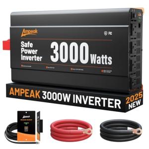 Ampeak 3000W Power Inverter with 4 AC Outlets