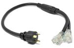 WEN PC3352 Generator Extension Cord Splitter 3 Feet