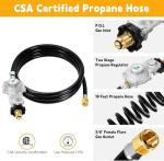 20 FT Propane Regulator with Hose and Fittings