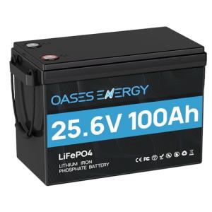Oasesenergy 24V 100Ah Lithium Battery for RVs & Solar