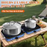 Portable Dual Fuel Camping Stove Set with Accessories