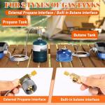 Portable Dual Fuel Camping Stove Set with Accessories