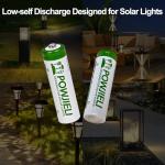 Rechargeable AA Batteries for Solar Lights (12 Pack)