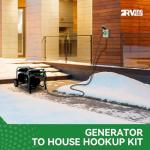 30FT RV Generator Cord and Inlet Box Combo