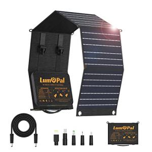LUMOPAL 60W Portable Folding Solar Charger