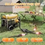 MECMO 30A Generator Adapter for RV and Home