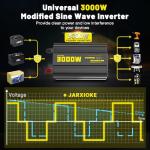 3000W Modified Sine Wave Inverter with Remote
