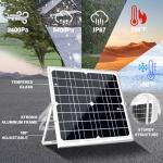 20W 12V Solar Panel Kit with Charger and Mount