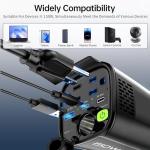 AUCARAUTO 150W 6-in-1 Power Inverter with USB Ports