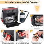 Dual Fuel Portable Heater with Safety Features