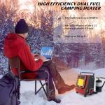 Dual Fuel Portable Heater with Safety Features