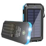 20000mAh Portable Solar Power Bank with 4 Cables