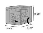Weather-Resistant Generator Cover with Elastic Hem