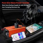 750W Pure Sine Wave Car Power Inverter