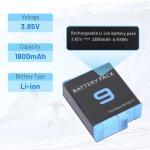 Hero Action Camera 3-Pack Battery Set