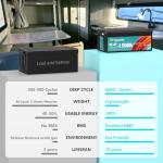 24V 150Ah LiFePO4 Lithium Trolling Motor Battery