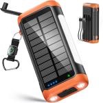 DJKK 66800mAh Solar Power Bank with Hand Crank