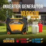 Gidrox 10000W Dual Fuel Portable Inverter Generator