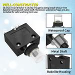 Joinfworld 20 Amp Thermal Circuit Breaker with Cover