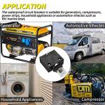 Joinfworld 20 Amp Thermal Circuit Breaker with Cover