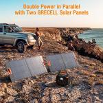 GRECELL 100W Portable Solar Panel for Camping