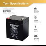 ExpertPower 12V 5Ah Home Alarm Battery